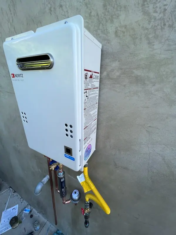 Tankless water heater installation for Constitution Place homes